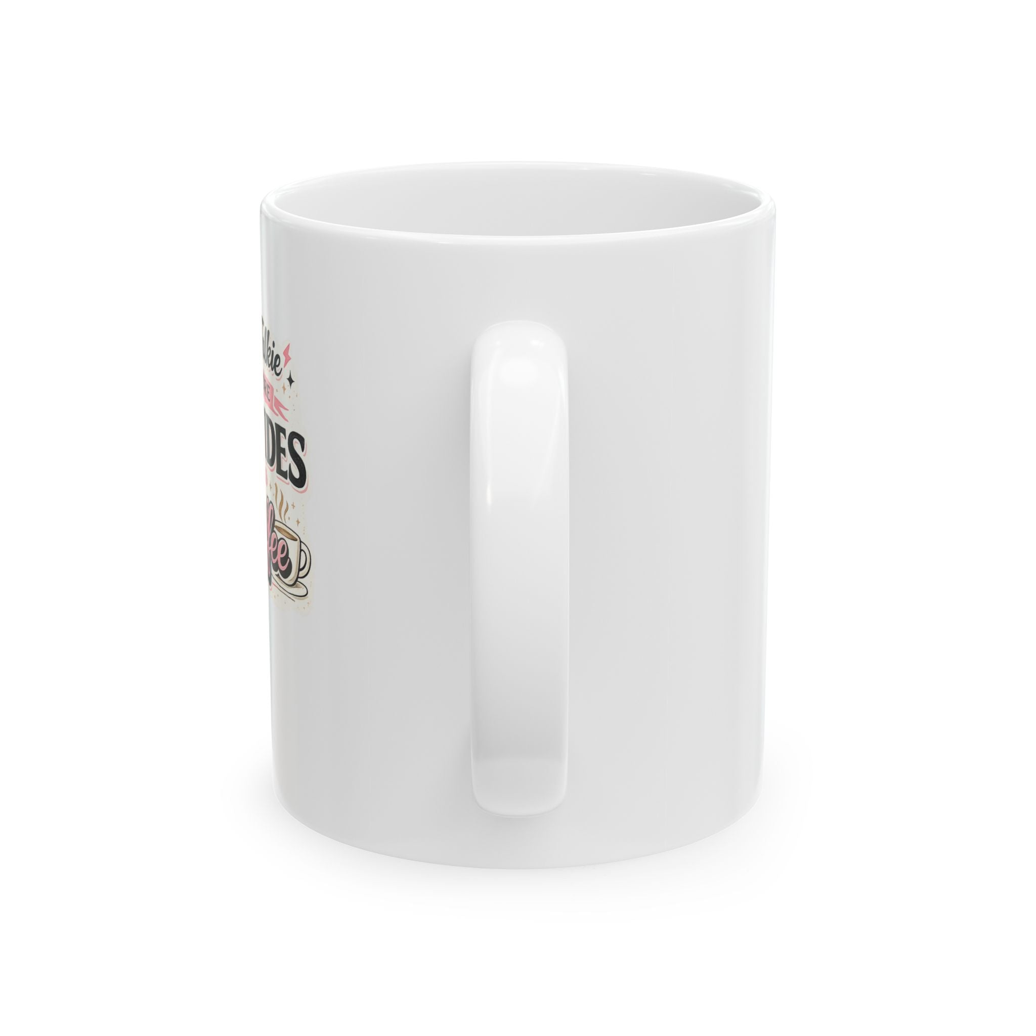 No Talkie Before Peptides & Coffee Mug | Funny Peptide Ceramic Coffee Mug