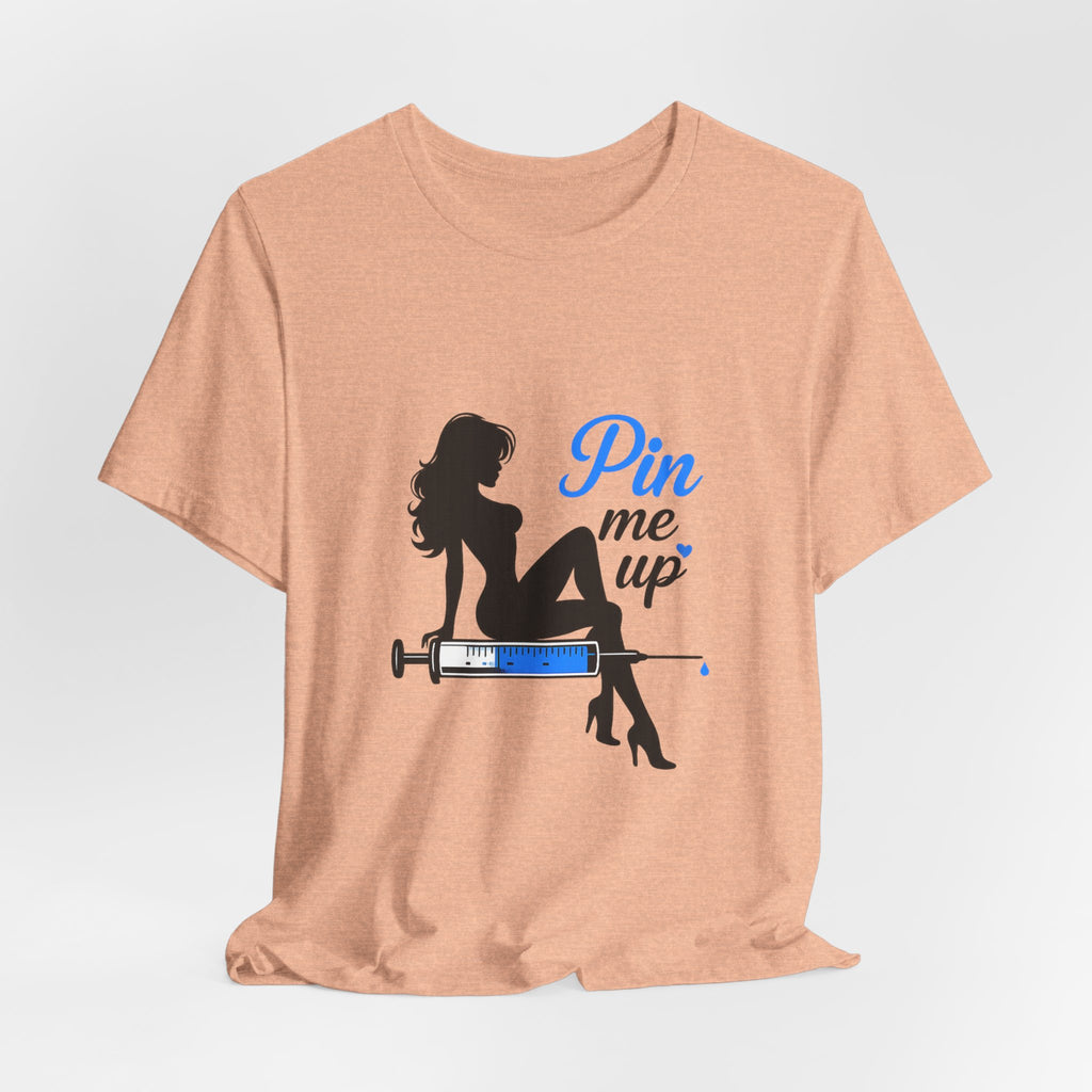 Pin Me Up Graphic Tee- Funny Peptide Tshirt for women