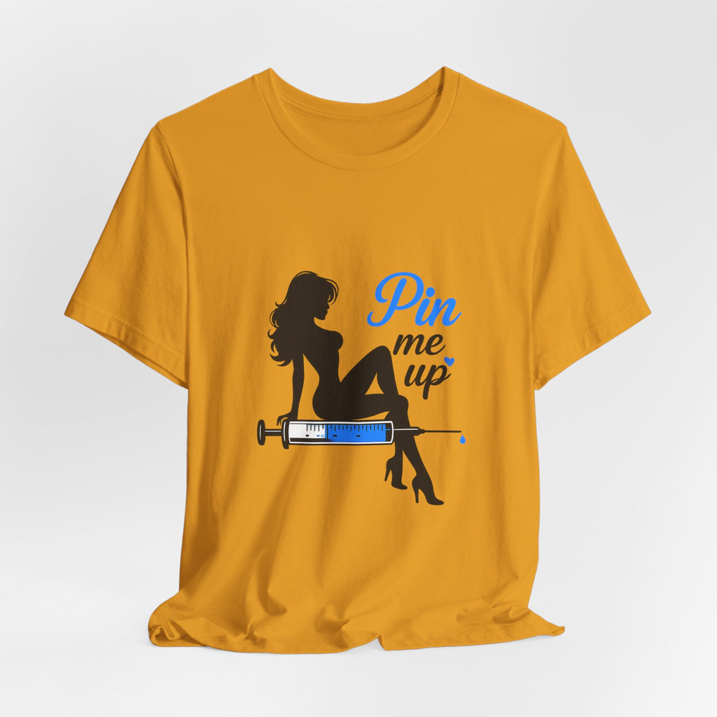 Pin Me Up Graphic Tee- Funny Peptide Tshirt for women