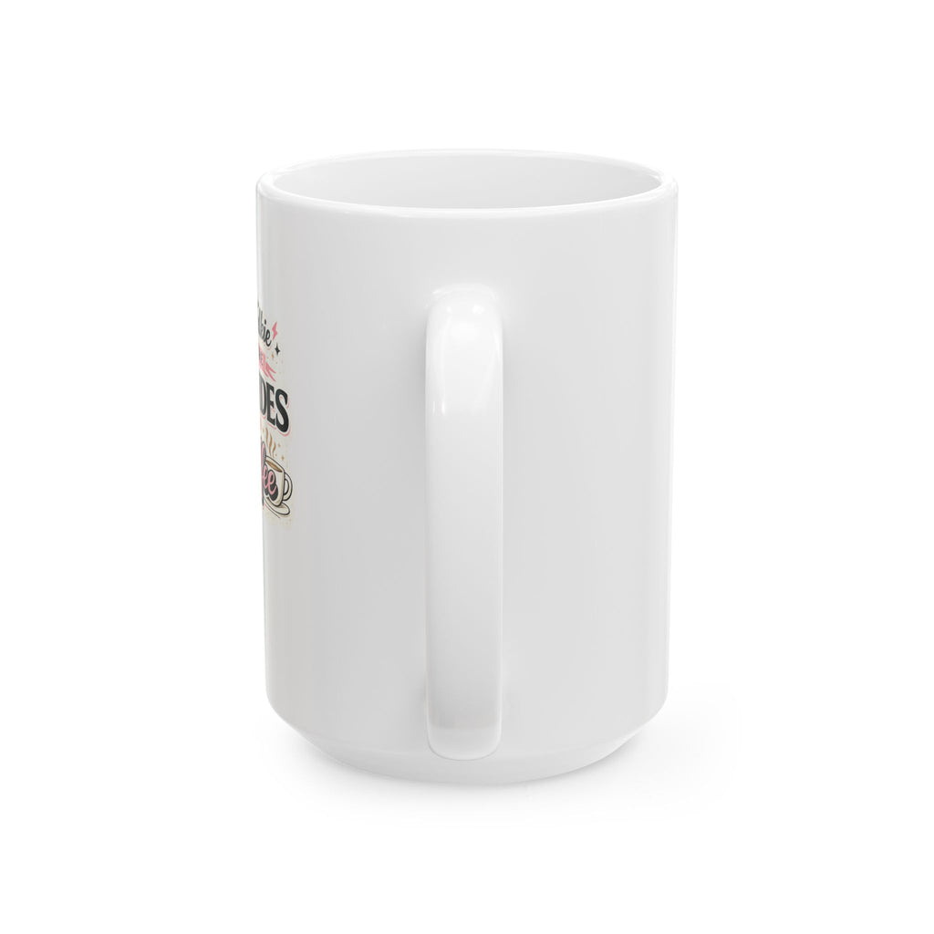 No Talkie Before Peptides & Coffee Mug | Funny Peptide Ceramic Coffee Mug