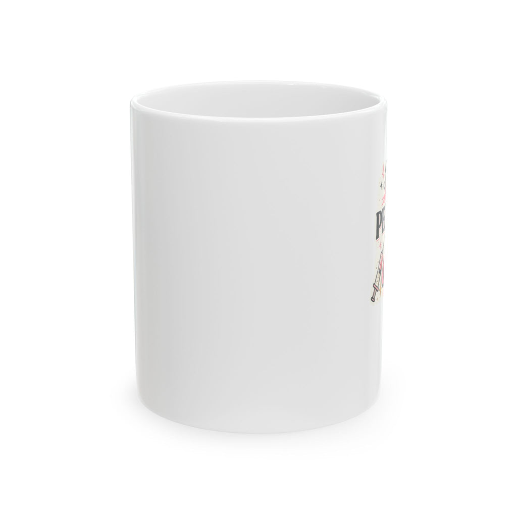 No Talkie Before Peptides & Coffee Mug | Funny Peptide Ceramic Coffee Mug