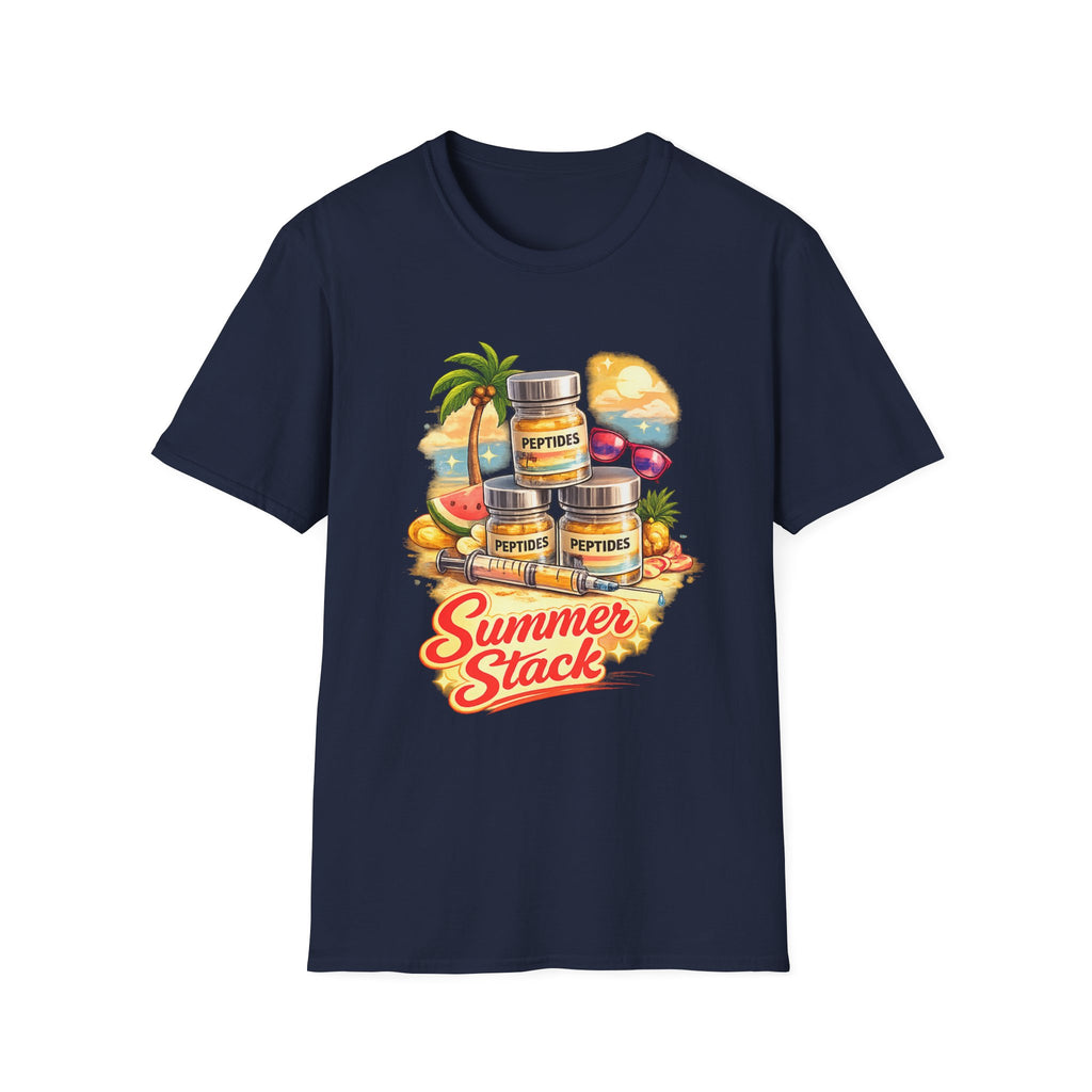 Summer Stack Graphic Tee | Funny Peptide Summer Shirt for Women