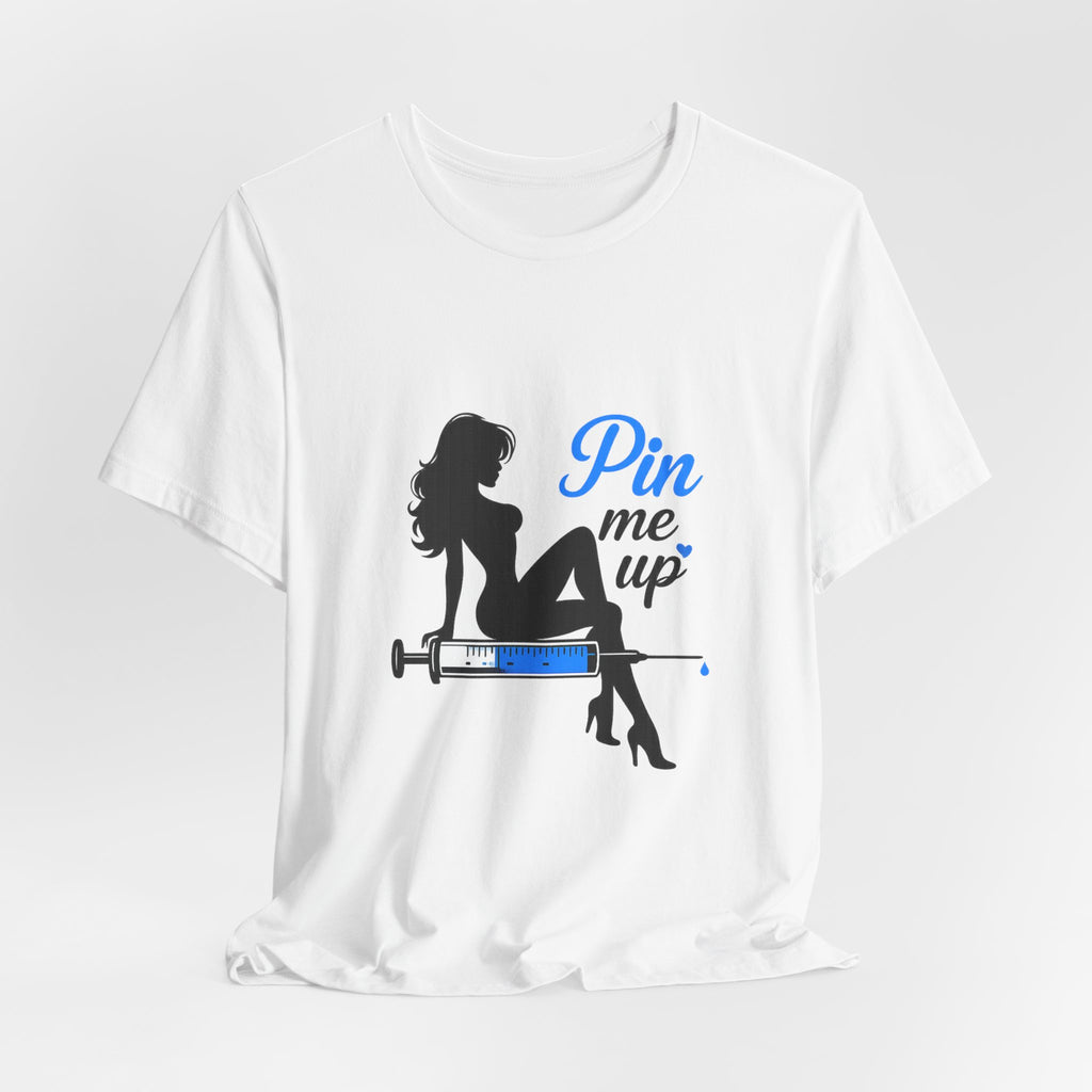 Pin Me Up Graphic Tee- Funny Peptide Tshirt for women
