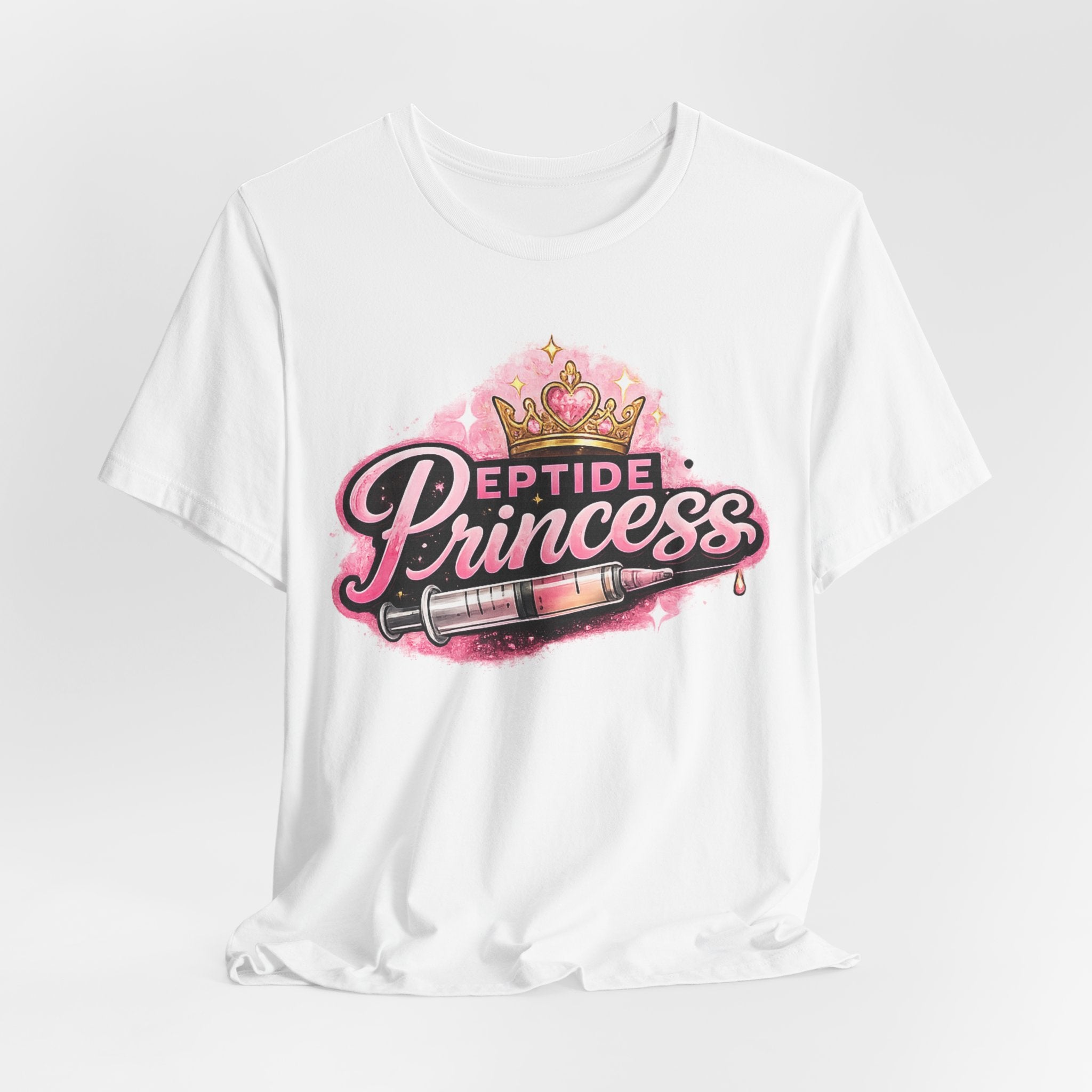 Peptide Princess Graphic Tee | Funny Peptide Shirt for Women