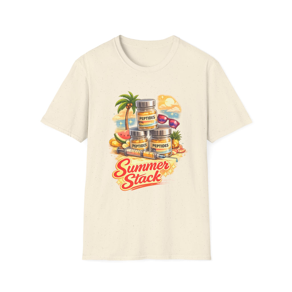 Summer Stack Graphic Tee | Funny Peptide Summer Shirt for Women