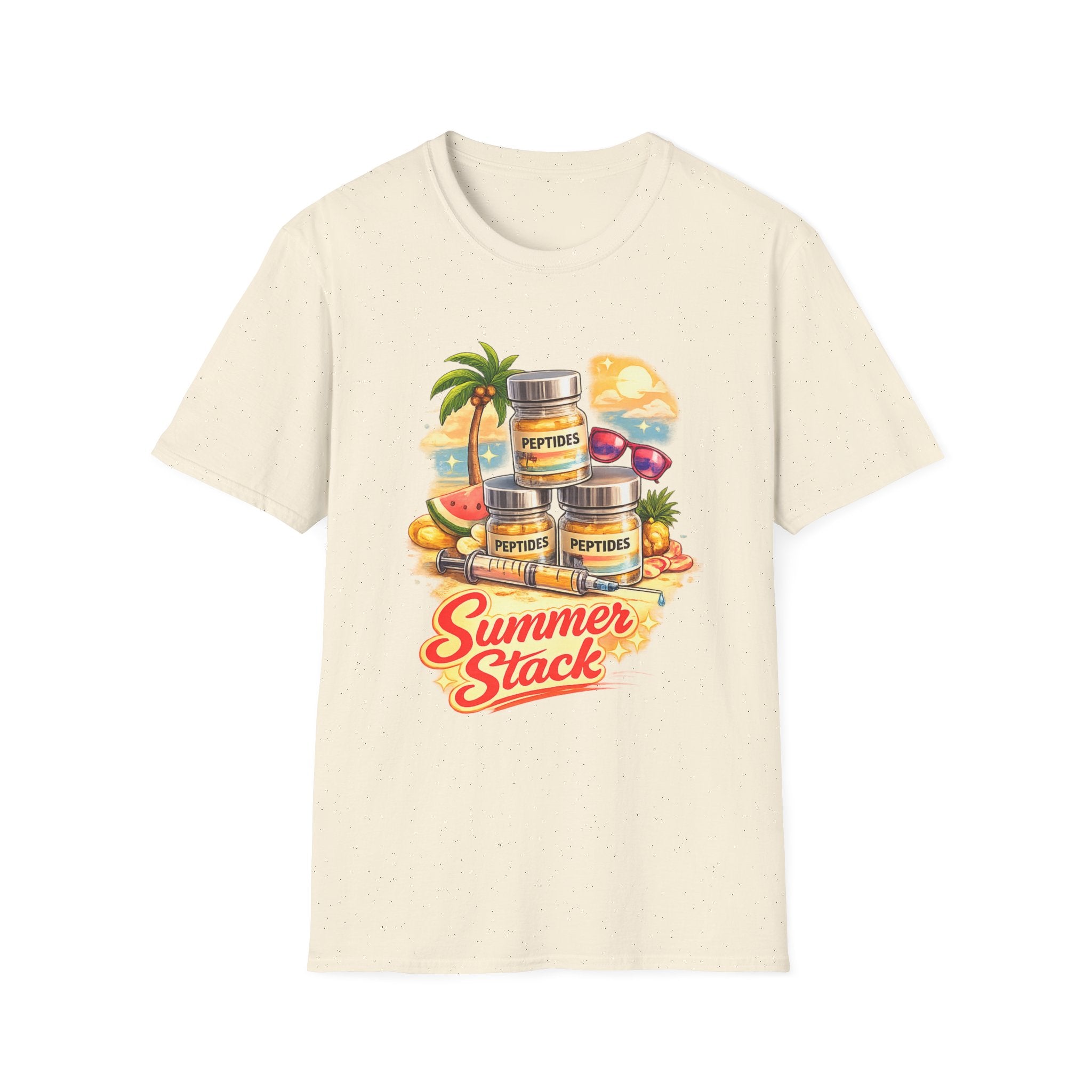 Summer Stack Graphic Tee | Funny Peptide Summer Shirt for Women