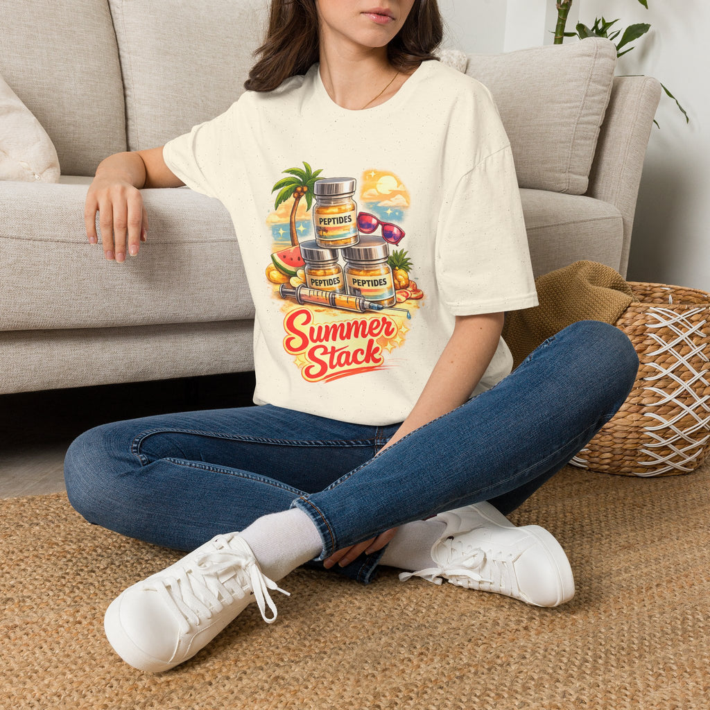 Summer Stack Graphic Tee | Funny Peptide Summer Shirt for Women
