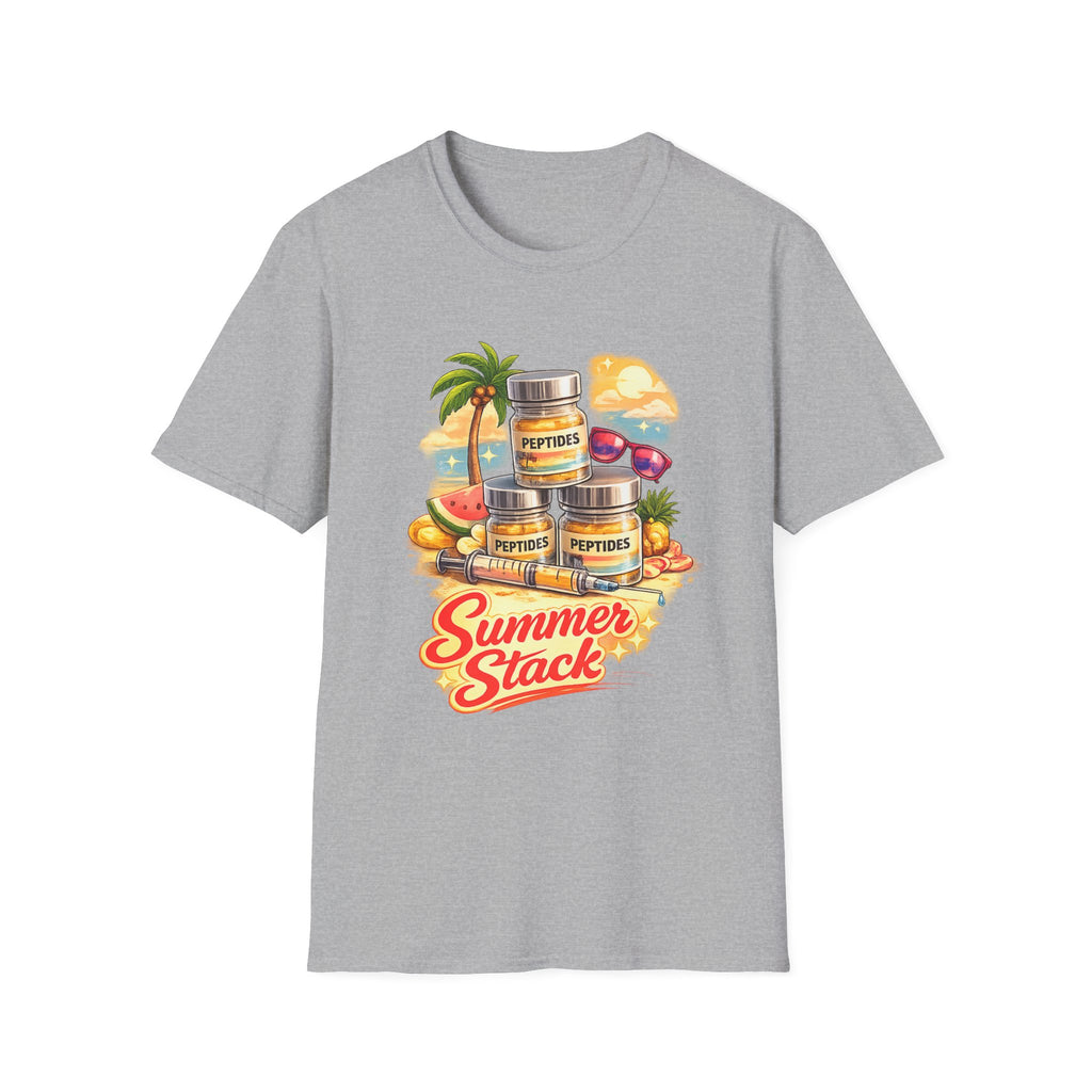 Summer Stack Graphic Tee | Funny Peptide Summer Shirt for Women