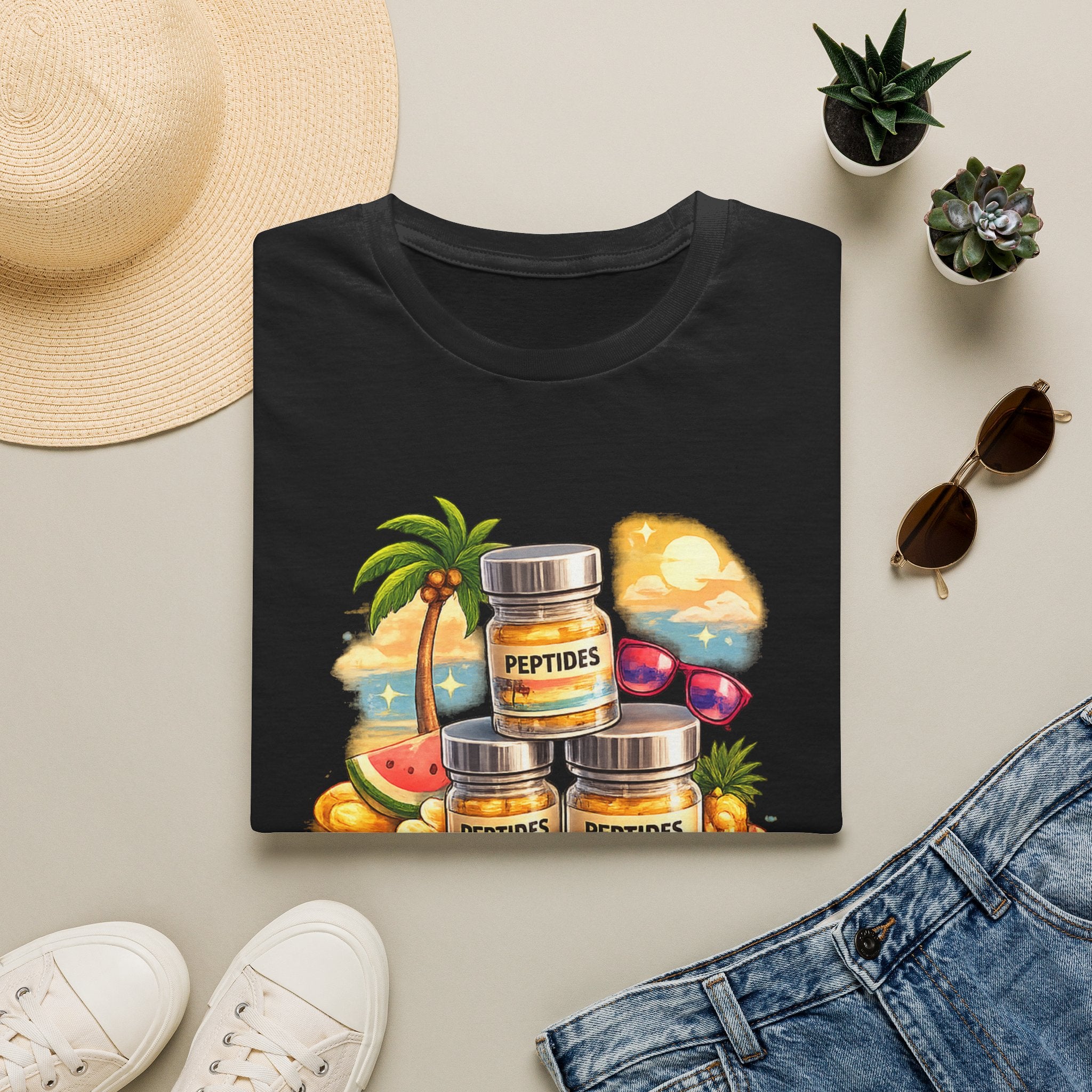 Summer Stack Graphic Tee | Funny Peptide Summer Shirt for Women