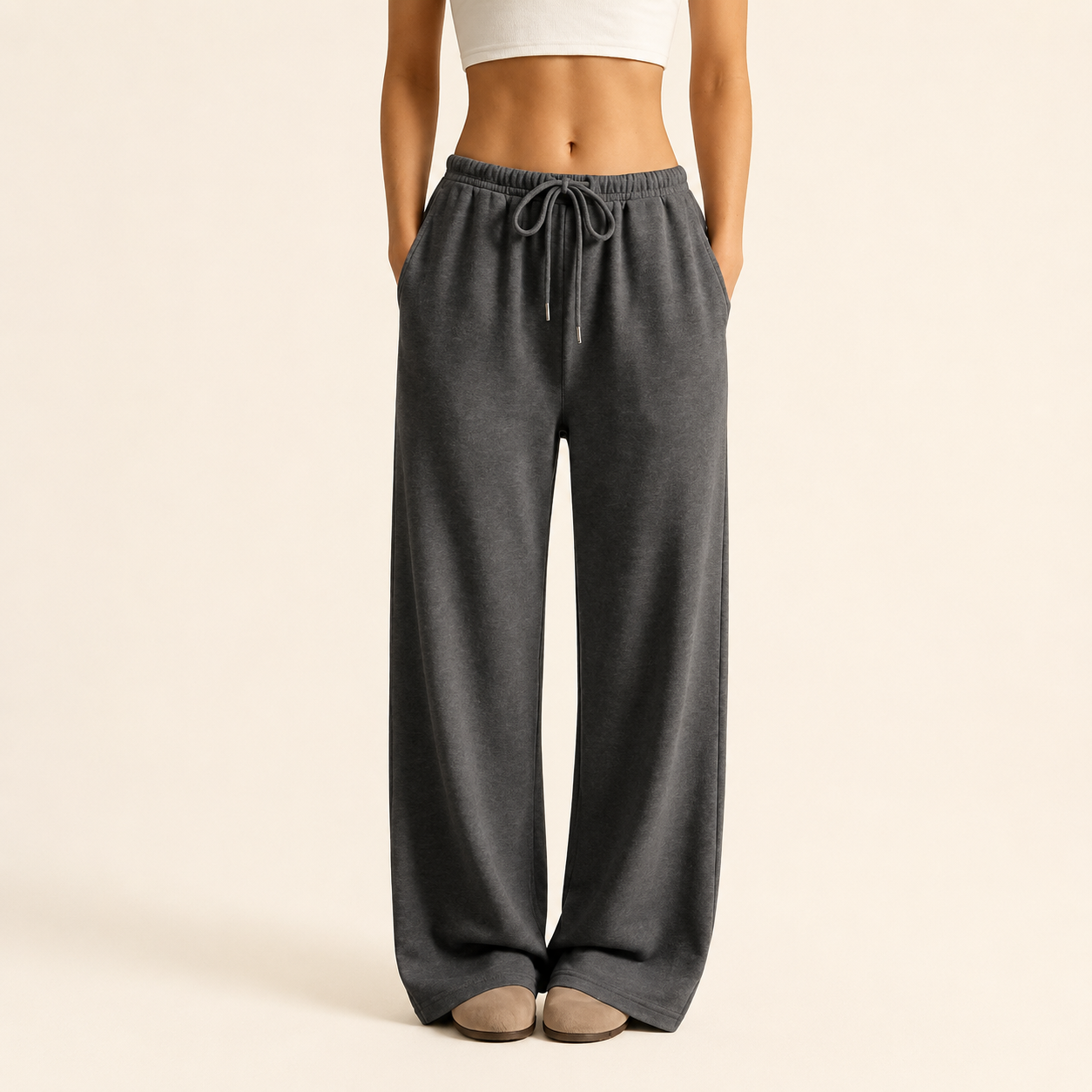 Low Rise Wide Leg Sweatpants